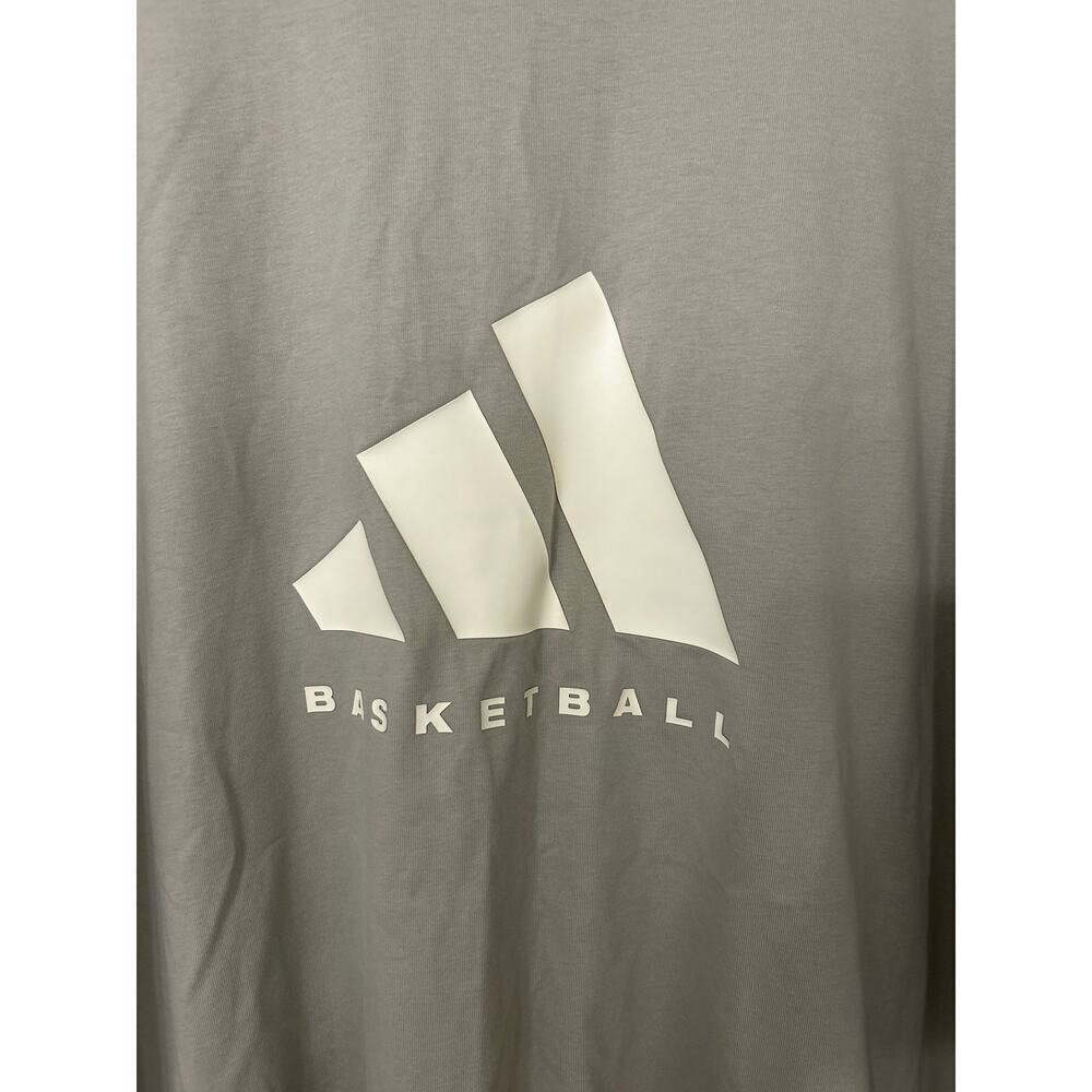 Adidas Basketball One Gray Oversized Sleeveless T Shirt Cotton Size 2X - Picture 8 of 16